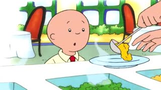 Caillou at the Restaurant  Caillou Cartoon [upl. by Ynnavoeg]