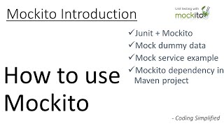 Mockito Introduction  How to use Mockito [upl. by Zaid]