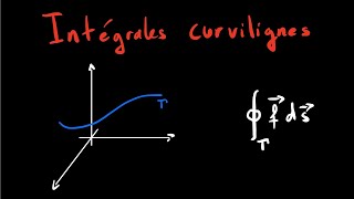 Courbes régulières et intégrales curvilignes  Définitions et interprétation [upl. by Karub569]