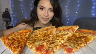 Asmr little caesars pizza mukbangeating sounds🍕❤️ [upl. by Boarer576]