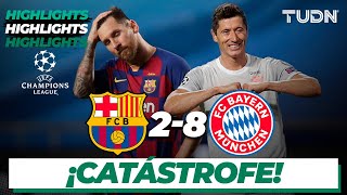 Highlights  Barcelona 28 Bayern  Champions League 2020  4tos final  TUDN [upl. by Hinkel]