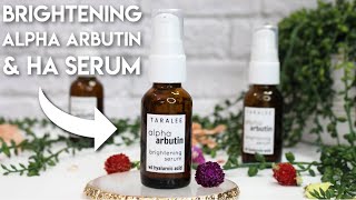 How to Make Alpha Arbutin amp Hyaluronic acid Brightening Serum Treat Dark Spots amp more [upl. by Jacquie]