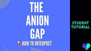 The Anion Gap  How To Interpret [upl. by Tannen]