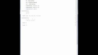 Mathematica Tutorial Matrices [upl. by Cyndie]