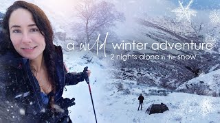 2 Nights Alone in the Snow  a Solo Winter Adventure Wild Camping amp Hiking in the Mountains [upl. by Ailema38]