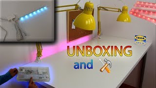 DIODER ledberg IKEA unboxing ✔ dioder unboxing ✔ 💡LED💡 ✔ changing colors ✔ ikea lights ✔ [upl. by Loy646]