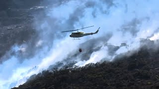 Big veld fire at Cape Point [upl. by Hege]