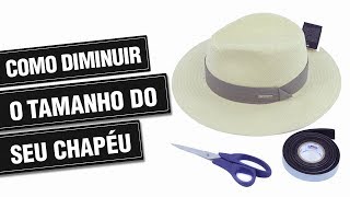 COMO DIMINUIR O TAMANHO DO CHAPÉU [upl. by Moriyama]