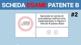 SCHEDA ESAME PATENTE B 2024 2 [upl. by Finstad131]