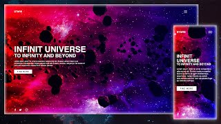 Building a Video Background Responsive Website Landing Page  HTML CSS and JavaScript [upl. by Rosemarie50]