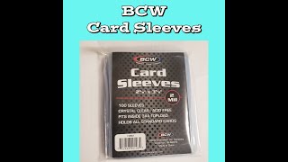 BCW Card Sleeves Review [upl. by Neersan202]