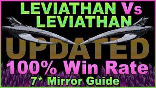 UPDATED 7 Leviathan Mirror Match  WIN EVERY battle w Sith Fighter amp Cassians UWing maybe SWGOH [upl. by Annoda]