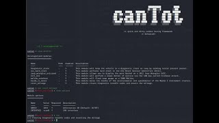 canTot a quick and dirty CAN Bus Hacking Framework Sneak Peak [upl. by Adolf]