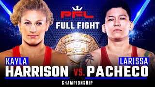 Full Fight  Kayla Harrison vs Larissa Pacheco 2 Lightweight Title Bout  2019 PFL Championship [upl. by Arlyne]