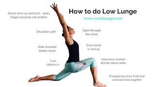 Beginners Yoga How to do Low Lunge [upl. by Lenna38]