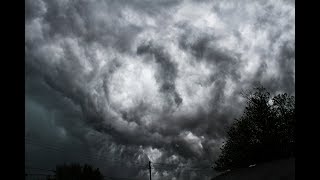 Thunderstorm Produces Amazing Asperitas Clouds  Video Photo and Epic Time Lapse 051518 [upl. by Shig]