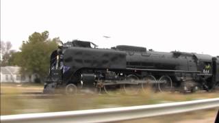 Union Pacific 844 Steam Locomotive Chase [upl. by Yelrebmik914]