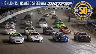 DIRTcar Pro Stocks Oswego Speedway October 7 2022  HIGHLIGHTS [upl. by Jehias]