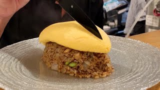 Master Chef Makes the Best Omurice  Kichi Kichi Kyoto Japan [upl. by Chaffee939]