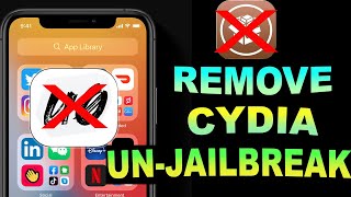 REMOVE CYDIA amp How to UNJAILBREAK iPhone [upl. by Anayad]