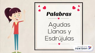 Palabras Agudas Llanas y Esdrújulas [upl. by Annasoh]