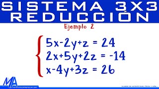 Sistema de ecuaciones 3x3 Método de determinantes Regla de Cramer [upl. by Ahsenat]