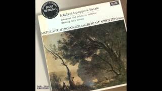 Schubert Sonata For Arpeggione And Piano In A Minor Rostropovich [upl. by Isabeau]