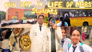 A FUN DAY IN THE LIFE OF MBBS STUDENTS family adoption program ACMS New Delhi [upl. by Dorlisa]