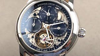 Frederique Constant Classic Tourbillon Perpetual Calendar Limited Edition FC975N4H6 Review [upl. by Oirretno167]