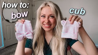 HOW TO MAKE A NEWBORN BOW HAT  labor and delivery nurse baby hat trick [upl. by Eceirtal]