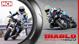 Pirellis 2022 Diablo Rosso IV Corsa is a real world easy to manage trackday tyre  MCN Review [upl. by Lissi]