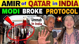 MODI BREAKS PROTOCOL FOR MUSLIM LEADER  IND VS QATAR PARTNERSHIP [upl. by Kathye]