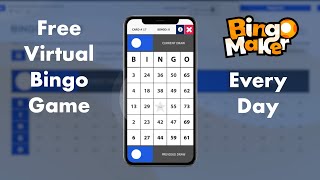 How to host a free virtual bingo game every day with Bingo Maker [upl. by Petie]