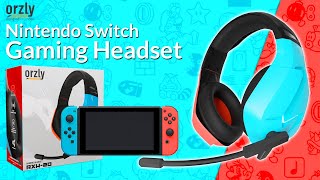 NEW Nintendo Switch Gaming Headset Unboxing and Review  ORZLY RXH20 Switch Edition [upl. by Hercules]