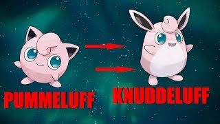 Pummeluff Entwicklung zu Knuddeluff  Jigglypuff evolution to Wigglypuff [upl. by Menides]