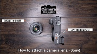 How to Attach and Detach a Lens Sony [upl. by Orva]