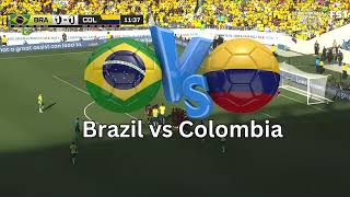 Brazil vs Colombia live updates 11 brazilvscolombia colombiavsbrazil [upl. by Kloster]