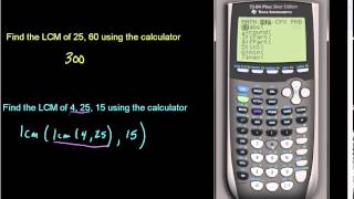 Finding LCM of 2 or More Numbers on TI 83Plus and TI 84 Series Calculators [upl. by Marianna278]