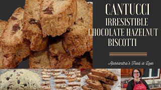 Cantucci  Chocolate Hazelnut Biscotti Recipe [upl. by Hayyifas]