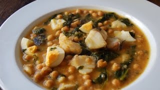 Garbanzos con bacalao y espinacas [upl. by Razid]