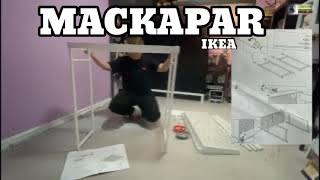 HOW TO ASSEMBLE MACKAPAR COAT RACK WITH SHOE STORAGE IKEA ADAEAGLE [upl. by Cerveny503]