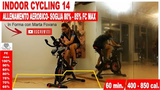 Indoor Cycling Workout  ALLENAMENTO AEROBICO  SOGLIA  Lezione Spinning ITALIANO 60 minuti 14 [upl. by Aivat]