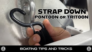 Boat Trailer TieDown Strap Basics fishing fishingboat bassfishing [upl. by Eiliak]