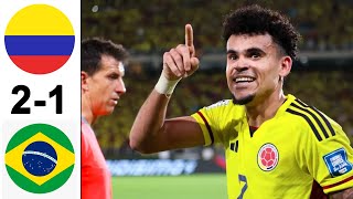 Colombia vs Brazil 21 FIFA World Cup Qualifiers 2026 [upl. by Harley]