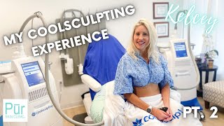 MY COOLSCULPTING EXPERIENCE PT 2  Flanks Treatment  Pūr Skin Clinic [upl. by Ahens]