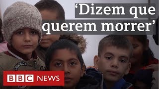 O campo de refugiados onde ‘crianças dizem querer morrer’ [upl. by Ayocal]