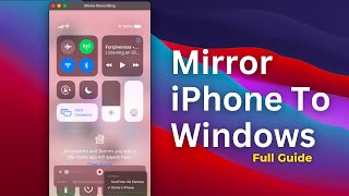 How To MirrorCast iPhone Screen To Windows PC Step By Step Guide [upl. by Labana]