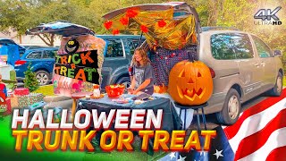 HALLOWEEN TRUNK OR TREAT  TRICK OR TREAT HOW TO CELEBRATE HALLOWEEN IN USA [upl. by Gearhart]