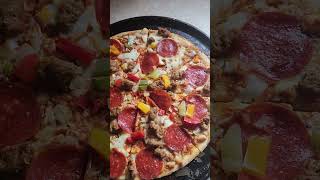 Review of Newmans Own Supreme Pizza foodie pizza food [upl. by Myrta]