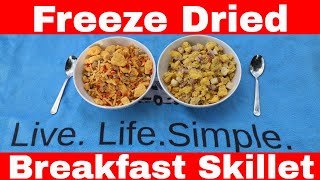 Freeze Dried Idaho Breakfast Skillet  Potatoes Eggs Mushrooms freezedriedeggs [upl. by Aroled]